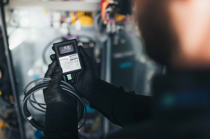 Energieeffizienz eines Kompressors wird gemessen