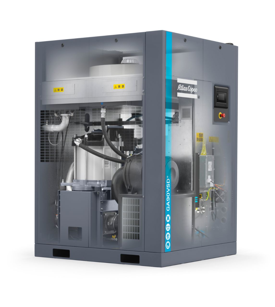 kompressor industriekompressor schraubenkompressor 75 kW drehzahlgeregelt förderfähig bafa werkstatt alt gegen neu